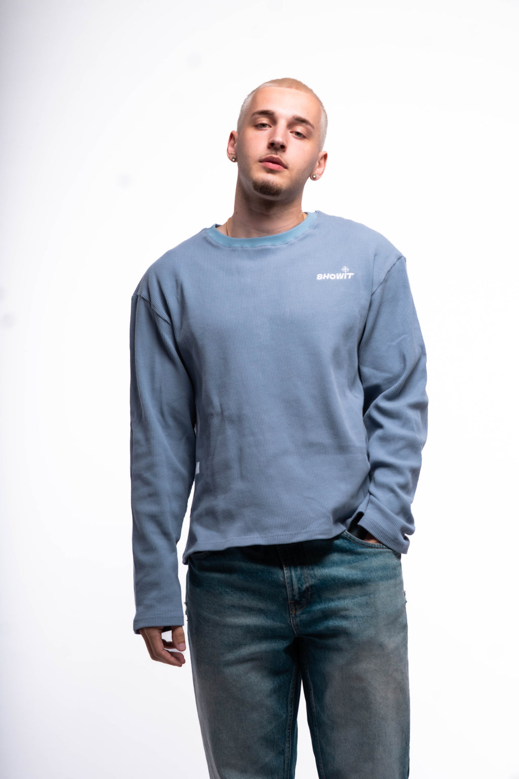 Long sleeve bleu
